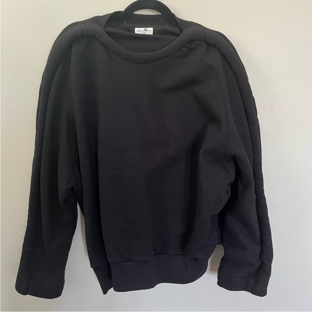Dries Van Noten Black Sculptural Sweatshirt - Picture 2 of 10